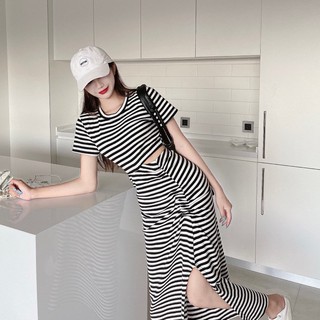 Đầm Body thun khoét eo 2119