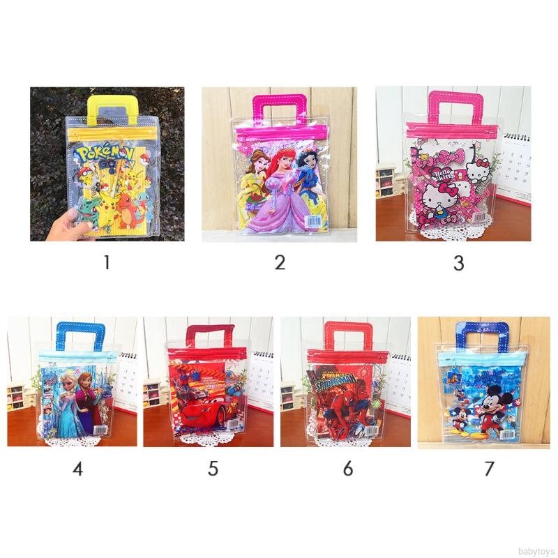 🎀Babytoys🎀7pcs/set Stationery Children's Day Gift School Supplies Cartoon Frozen Stationary Set
