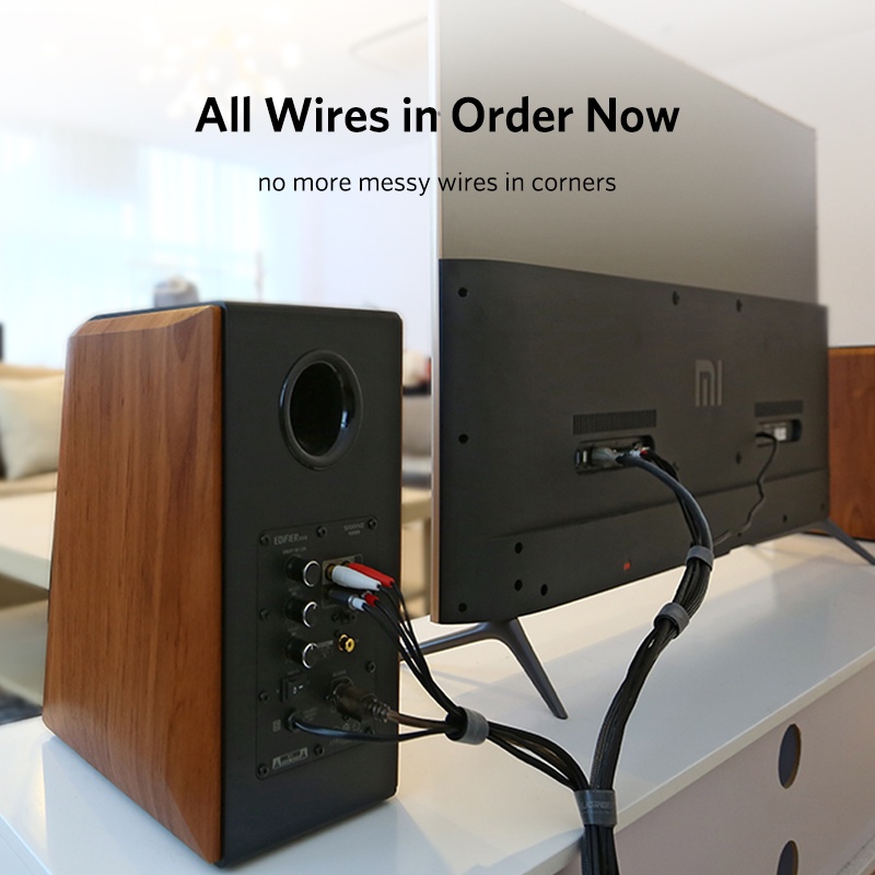 Dây dán Velcro dài 1M - 5M tiện dụng bản 1.5mm - 20 mm Ugreen 70110 70111 60483 60484 60485 40356 LP124