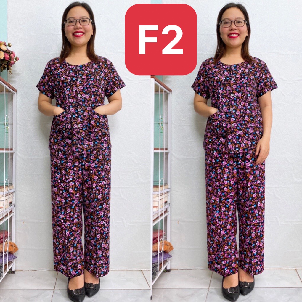 Bộ Đồ Trung Niên- Bộ Lanh Cài cúc Quần Dài tay  cộc cho người già