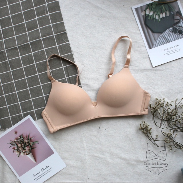 Áo lót màu sắc trơn không gọng, mút mỏng, nâng ngực ALU1 | BigBuy360 - bigbuy360.vn