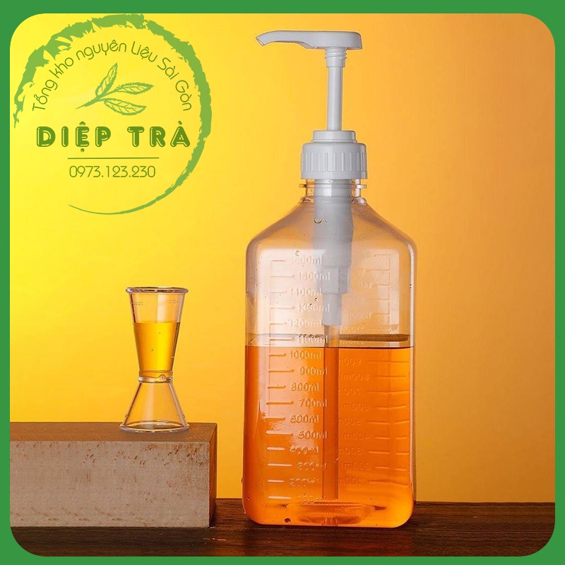 Bình bơm Siro nhựa 1600ml