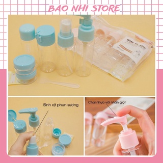 ❌RẺ VÔ ĐỊCH❌ Bộ 8 món chiết mỹ phẩm du lịch mini 88156 BẢO NHI SROTE