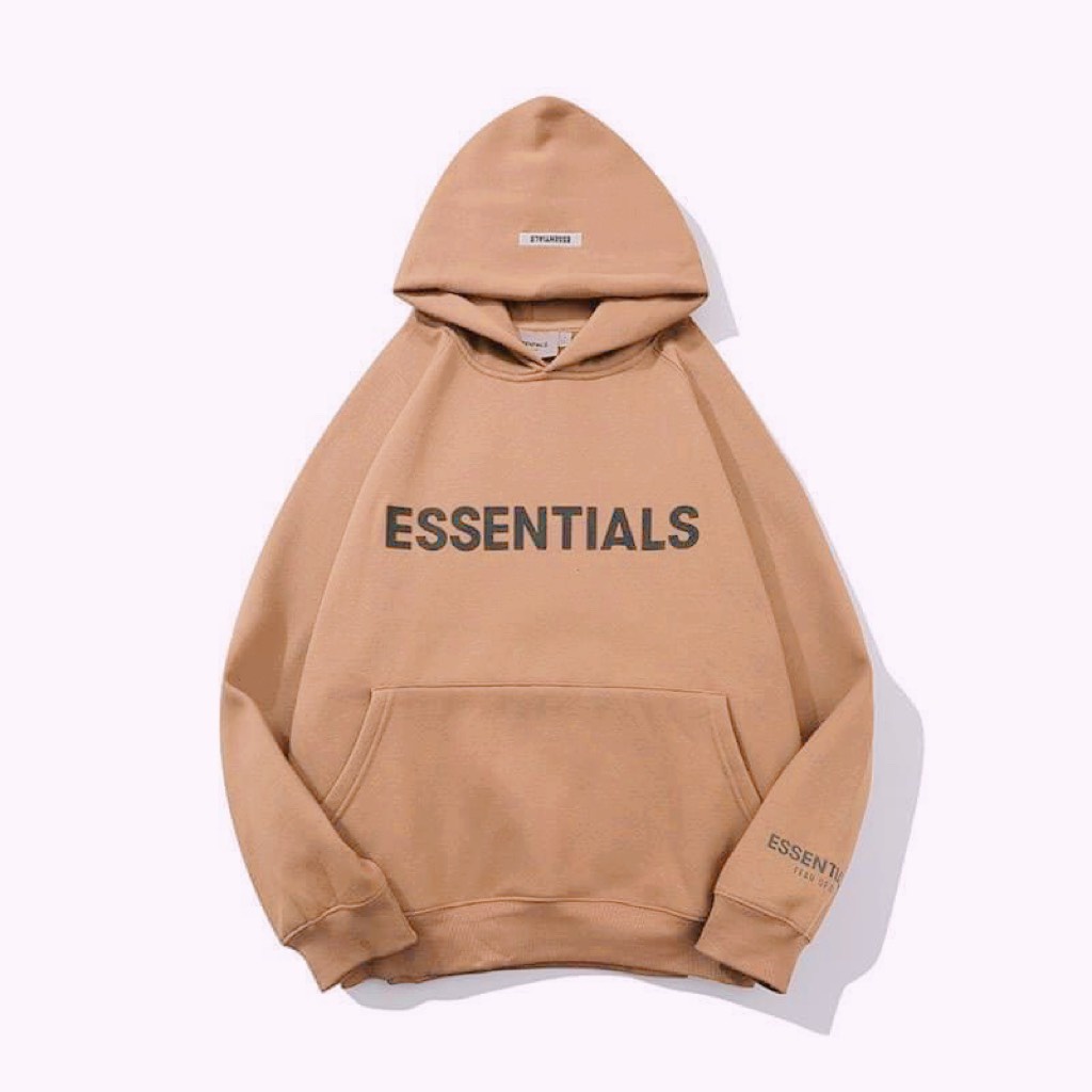 Áo Hoodie Esentials chất liệu nỉ bông cao cấp có ảnh video thật nặng 900g