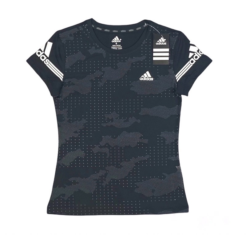 Áo cộc tay camo họa tiết rằn ri thể thao tập gym yoga nữ
