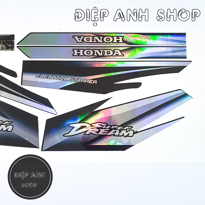 Tem xe Dream 7 màu - Tem chế xe Dream