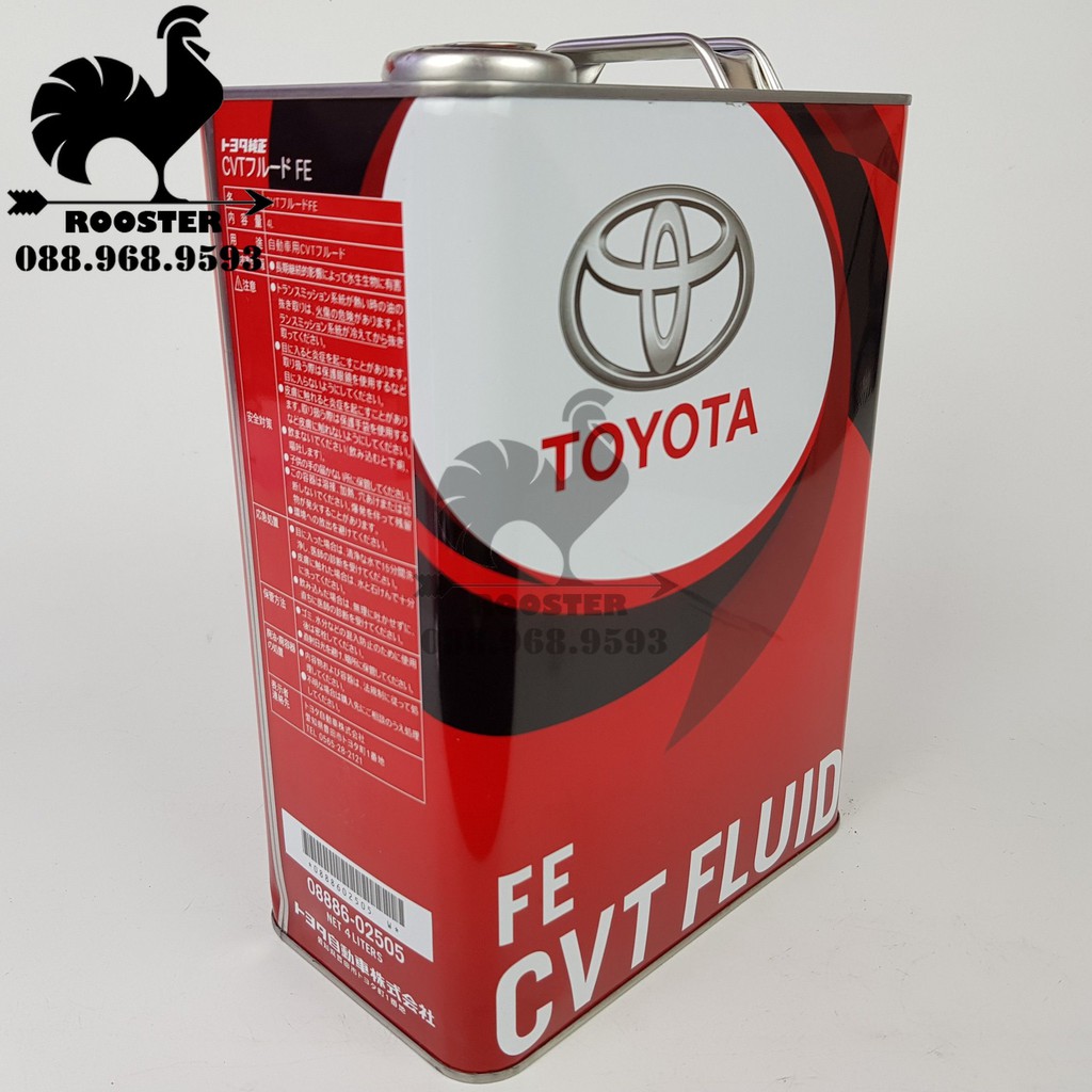 Dầu nhớt hộp số tự động vô cấp(CVT) xe Toyota Vios, Corolla Altis. CVT FE, FE CVT FLUID (Mã: 0888602505)