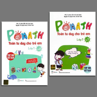 Sách - Combo Pomath Toán Tư Duy Cho Trẻ Em – Lớp 1 (Tập 1 +2)