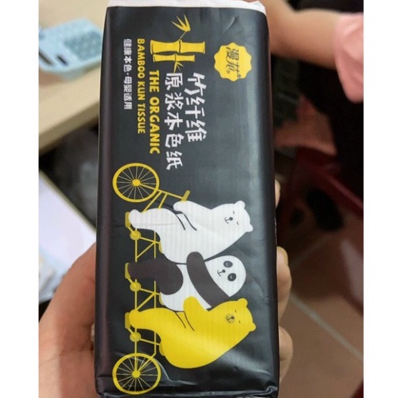Giấy Ăn Gấu Trúc Manhua Hàng Siêu Dai 4 Lớp