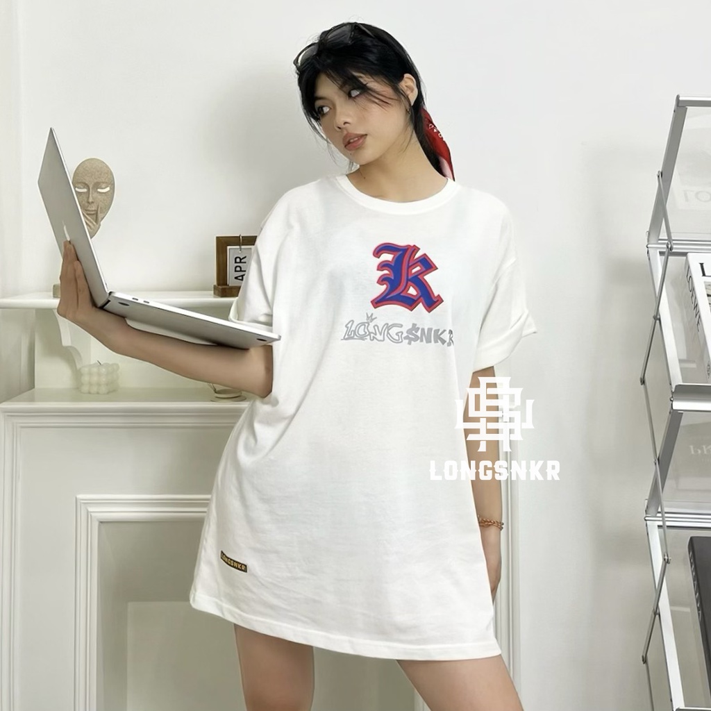 _T-shirt Sneaker Dragon White Version- áo thun phản quang form Oversize, Longsnkr Streetwear