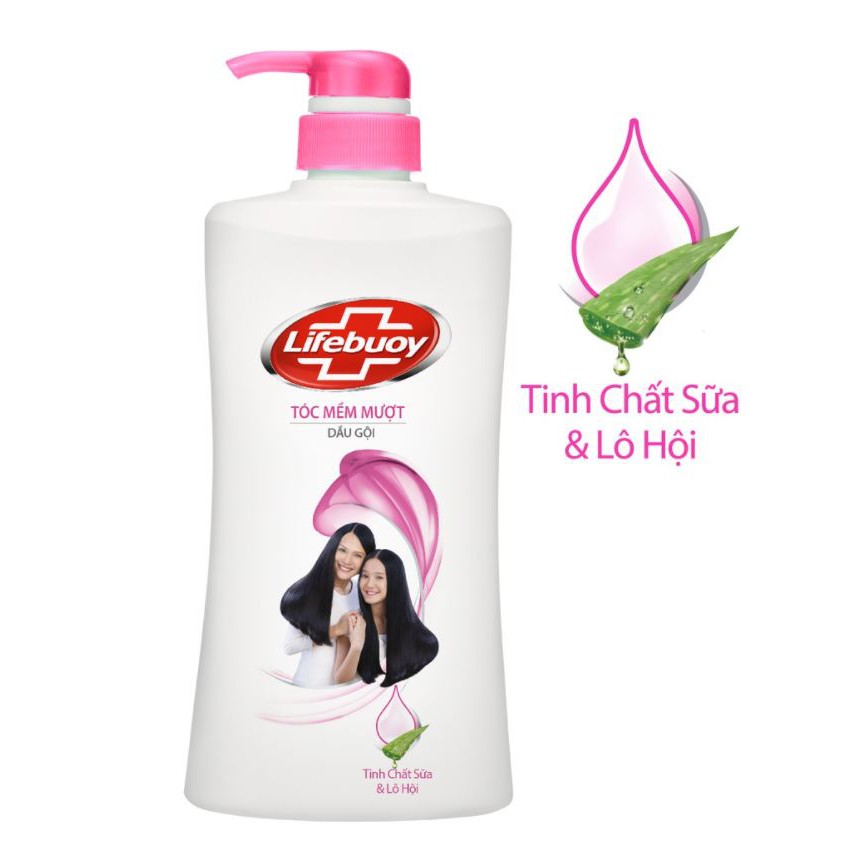 Dầu gội Lifebuoy Dưỡng tóc / Mềm mượt Chai 640g