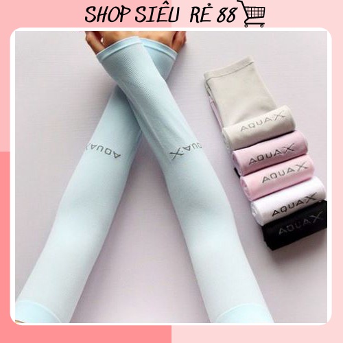Bộ 2 Ống Tay Chống Nắng Aqua X vải cotton mát thấm hút mồ hôi (không xỏ ngón) dùng cho cả nam và nữ 88242
