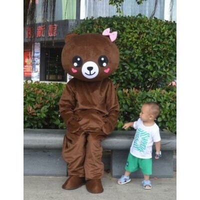 [Hàng có sẵn] Quần áo hoá trang Mascot Gấu Tik Tok, Gấu Brown - Chất lượng cao