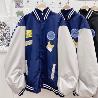 Áo khoác Varsity jacket cún MAE