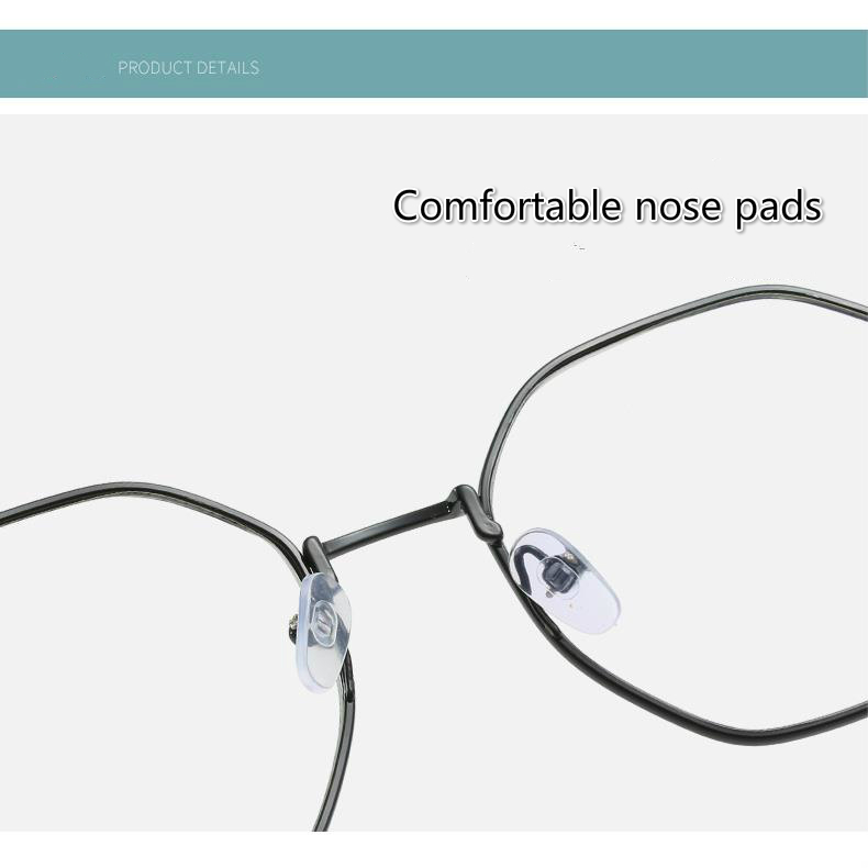 Mắt Kính Gọng Lớn Bằng Kim Loại Chống Ánh Sáng Xanh Phong Cách Hàn Quốc Thời Trang Cho Nữ