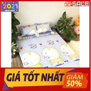 Bộ ga gối poly 1m2 mẫu happnies 10