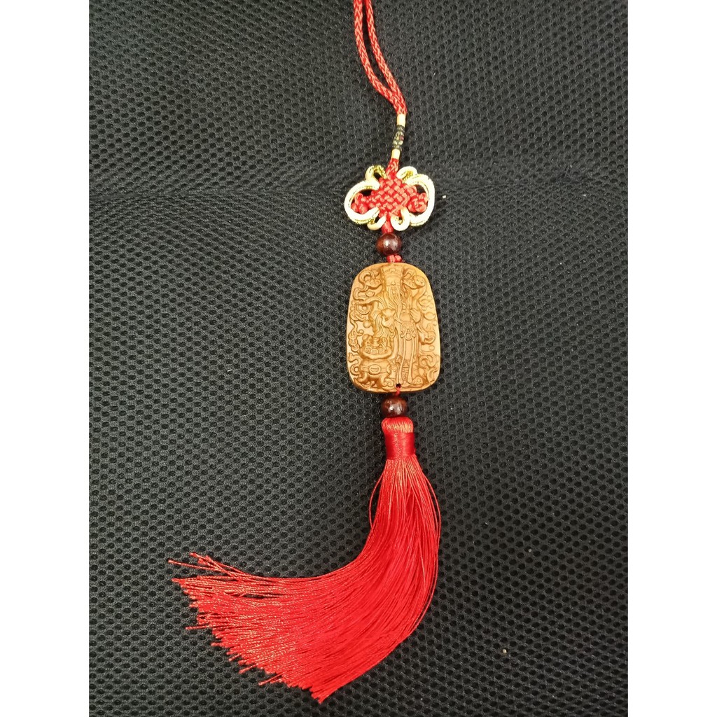 Tượng Treo Xe Thần Tài Làm Bằng Gỗ Treo Xe Ô tô Phong Thủy