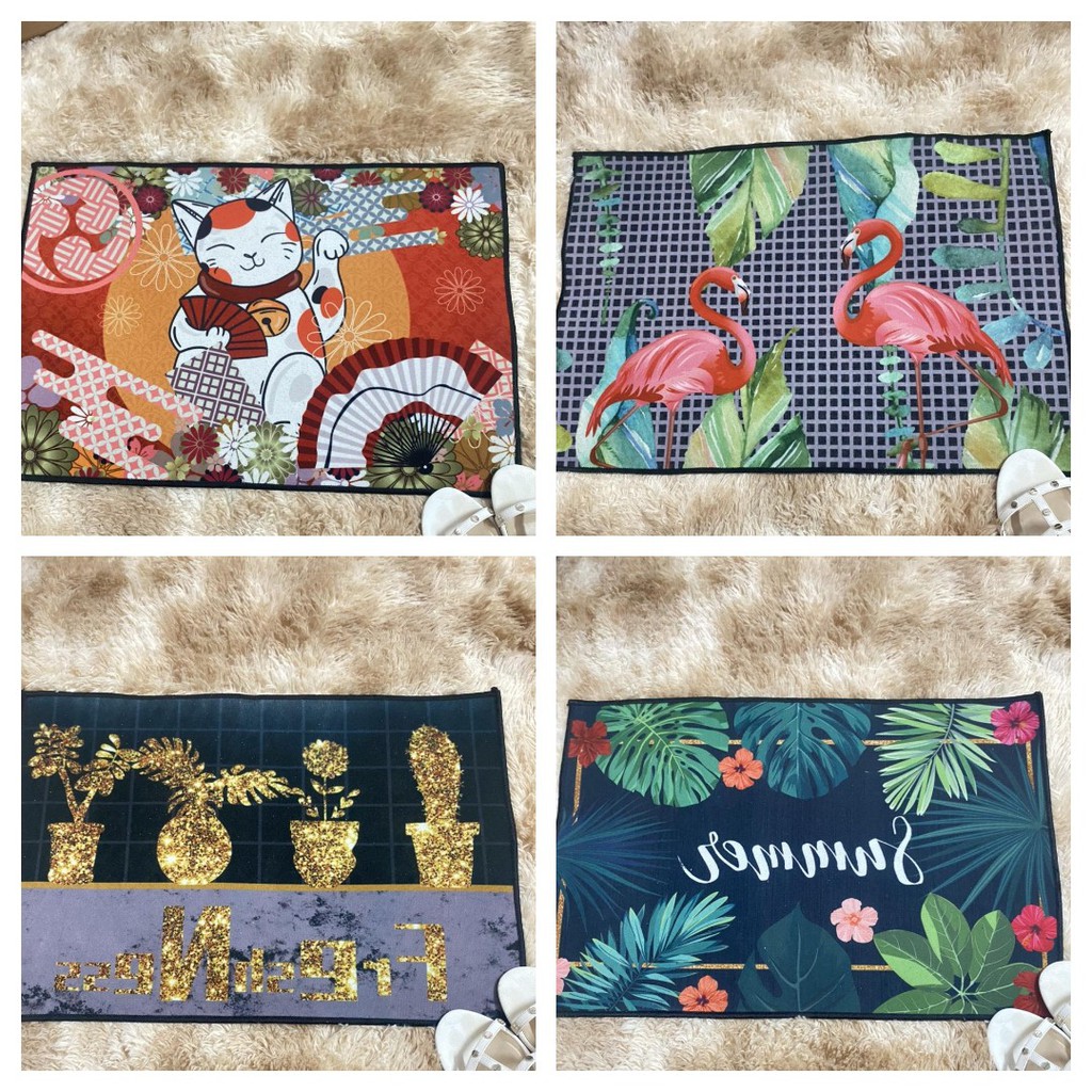 [GIÁ HỦY DIỆT]Thảm lau chân Bali 3D 40x60cm,Thảm lau chân hiện đại,Thảm bali,chát chọn mẫu,shopava1259&lt;br&gt;