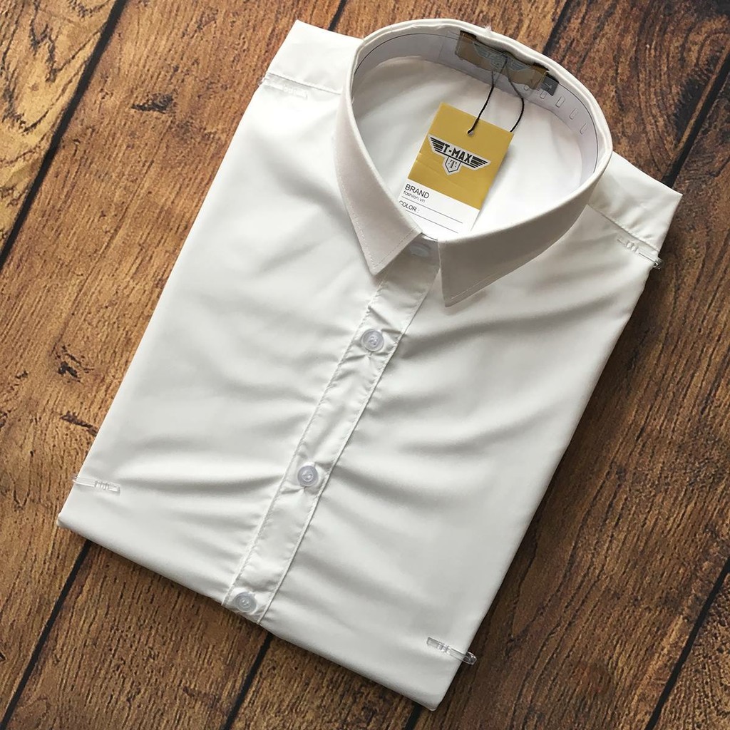 Áo sơ mi công sở nam hàn quốc dài tay áo kiểu đẹp Áo sơ mi nam Trắng Cúc Trắng LSM004 | BigBuy360 - bigbuy360.vn