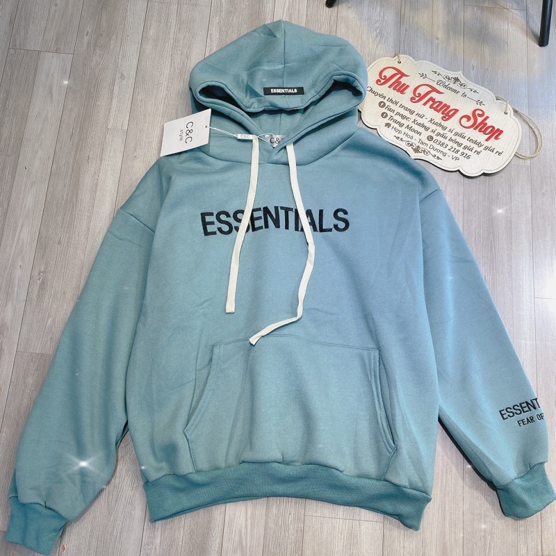 Áo nỉ Hoodie essential , áo nỉ bông hoodie unisex nam nữ loại 1 kèm ảnh thật shop tự chụp | BigBuy360 - bigbuy360.vn
