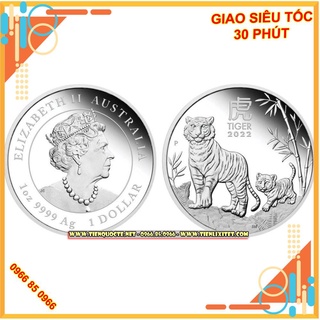 Tiền Xu Con Hổ (Cọp) mạ Vàng, mạ Bạc ÚC - Xu Con Hổ (Cọp)