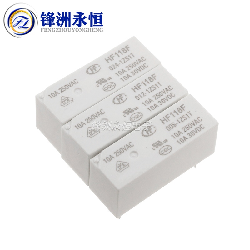 Rơ Le 5 Pins 10A Hf118f JQX-118F 005 012 024 048-1ZS1T