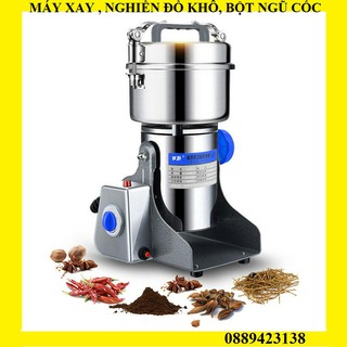 Máy xay, nghiền đồ khô, bột, ngũ cốc E500 chất liệu INOX 304 cỡ siêu lớn công suất 3.000W