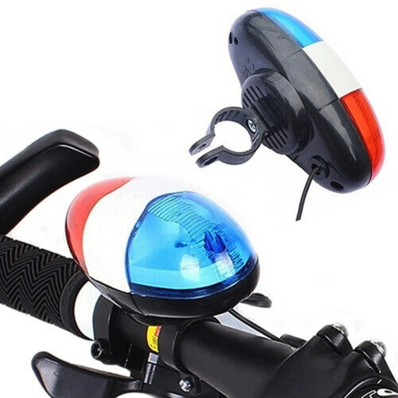 Còi Gắn Xe Đạp Trong Suốt Có Đèn LED Báo Hiệu