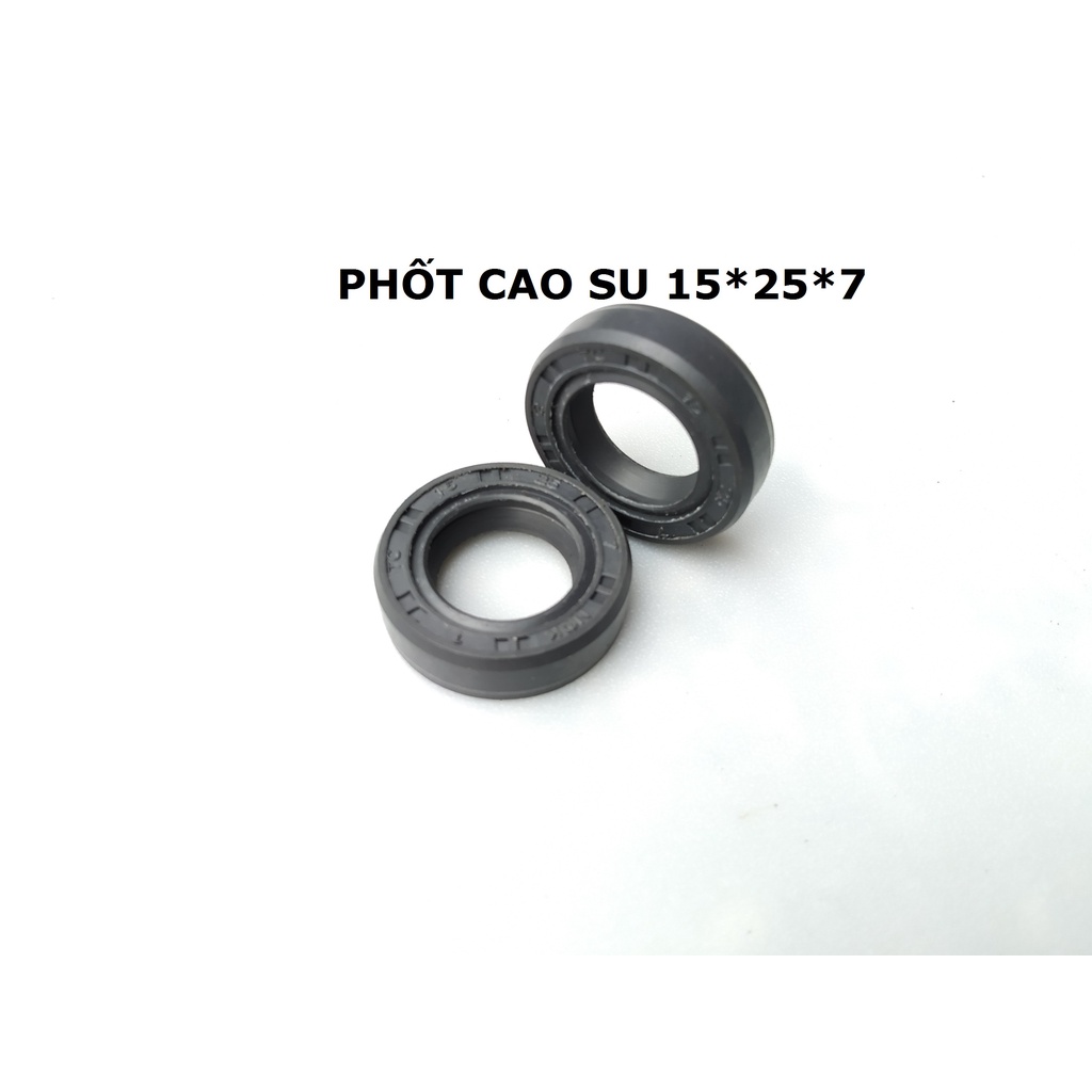 Combo 10 Phốt  cao su 15*25 chống nước  XE ĐIỆN MINH THÁI