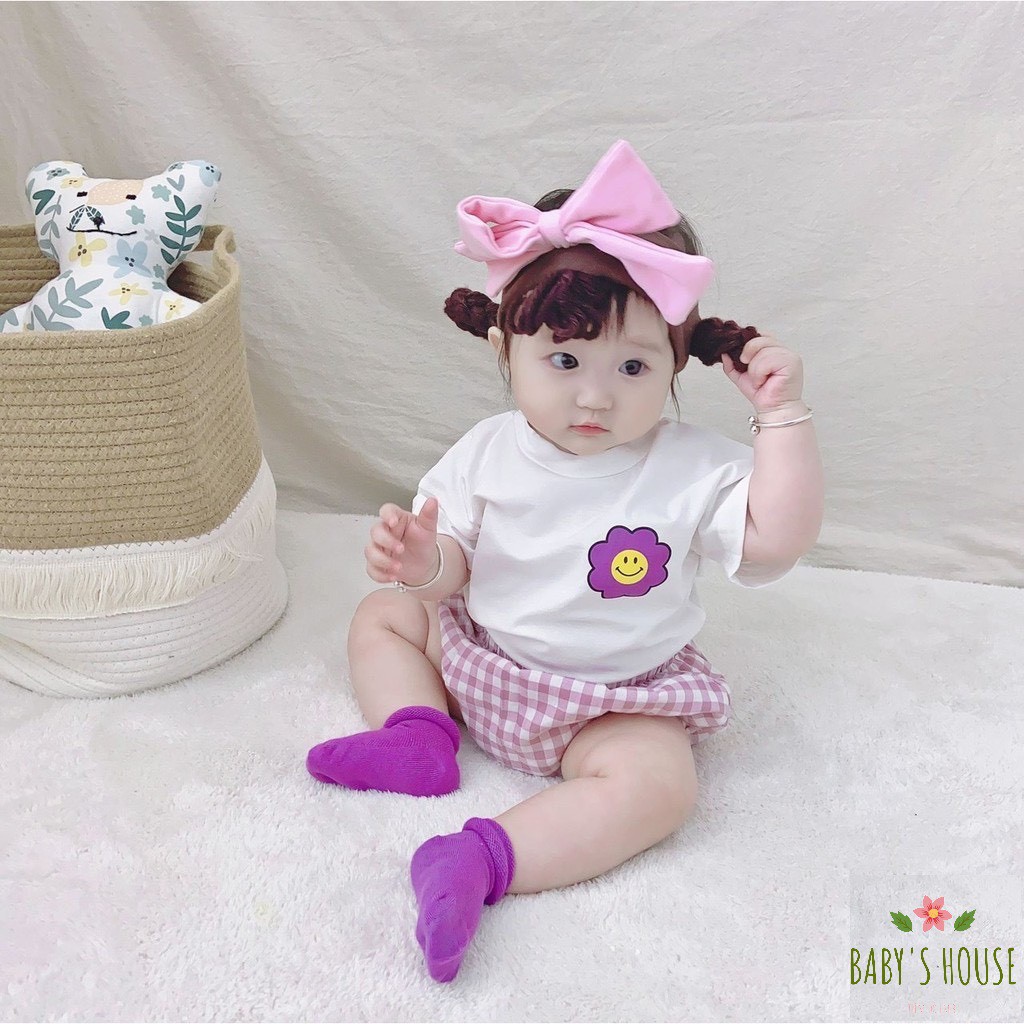 Bộ cotton+quần chip vải đũi kẻ cho bé gái( 7-17,5kg)