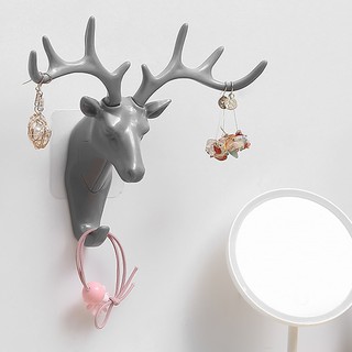 Convenient multi-function hat/key hanger deer head wall hook