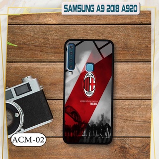 Ốp đội bóng Samsung Galaxy A9 2018/ A920 - Lưng kính cường lực