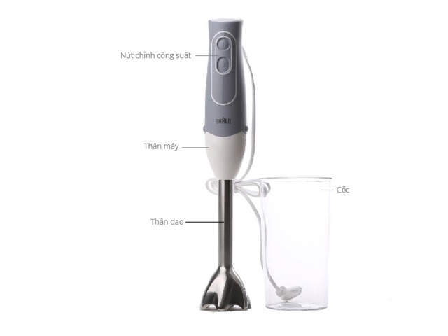 Máy xay sinh tố cầm tay Braun MQ 500 Soup