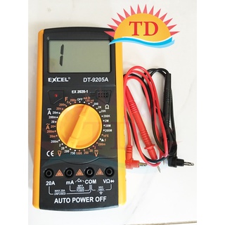 Đồng hồ đo vạn năng điện - điện tử Excel DT9205A ( kèm Pin) Sửa chữa điện tử Mẩu mới 2020-2021