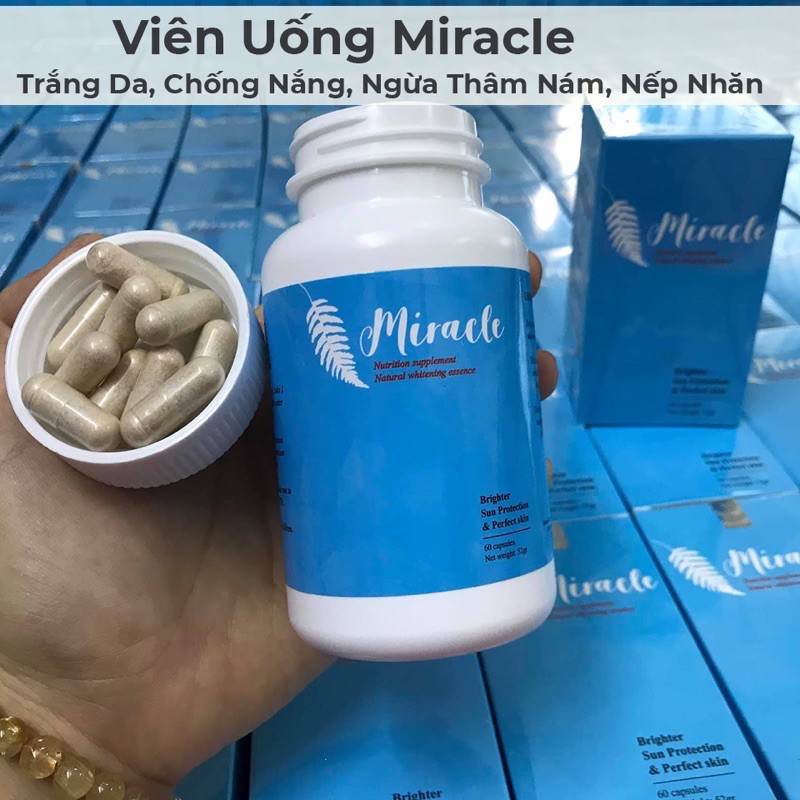 Viên uống trắng da ngừa nám Miracle | Thế Giới Skin Care
