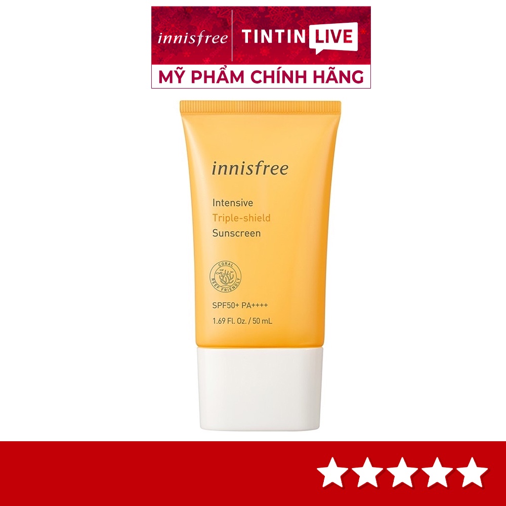 Kem chống nắng Innisfree Intensive Triple Care Suncreen SPF50+ Pa++++ 50ml