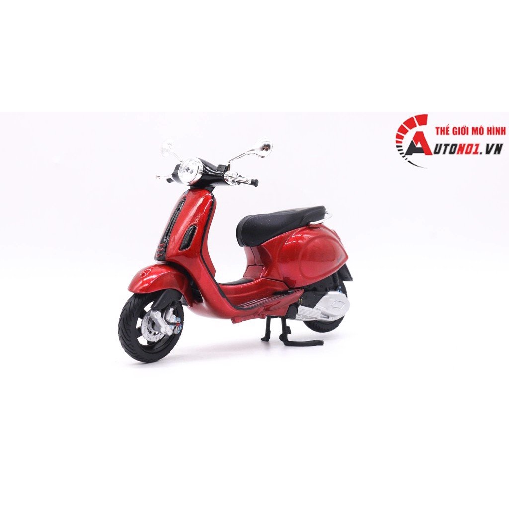 Mô hình xe độ Vespa Primavera 150 Red 1:12 Autono1 D185