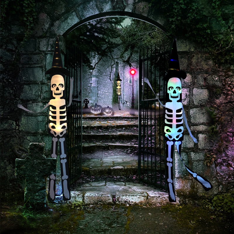 Đèn Led Hình Đầu Lâu Nhảy Múa Trang Trí Halloween