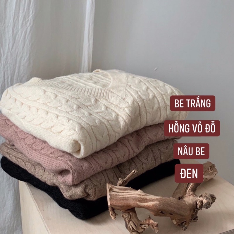 Váy Len Vặn Thừng Cổ V