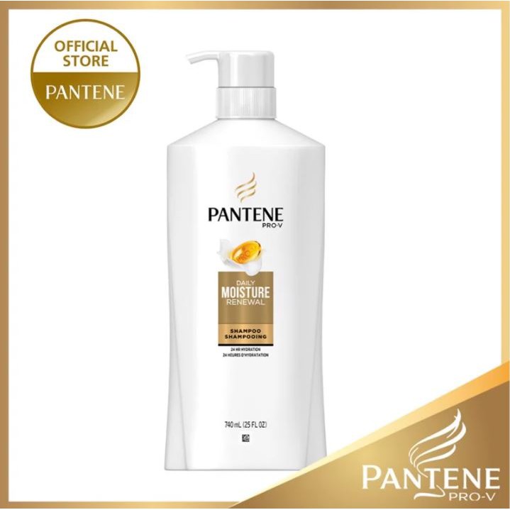 [740ml] Dầu Gội Dưỡng Ẩm Tóc Mềm Mượt Pantene Pro-V Daily Moisture Renewal Shampoo Shampooing