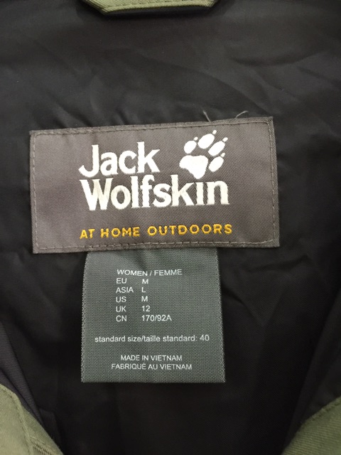 Áo khoác  nhẹ Jack Wolfskin nữ