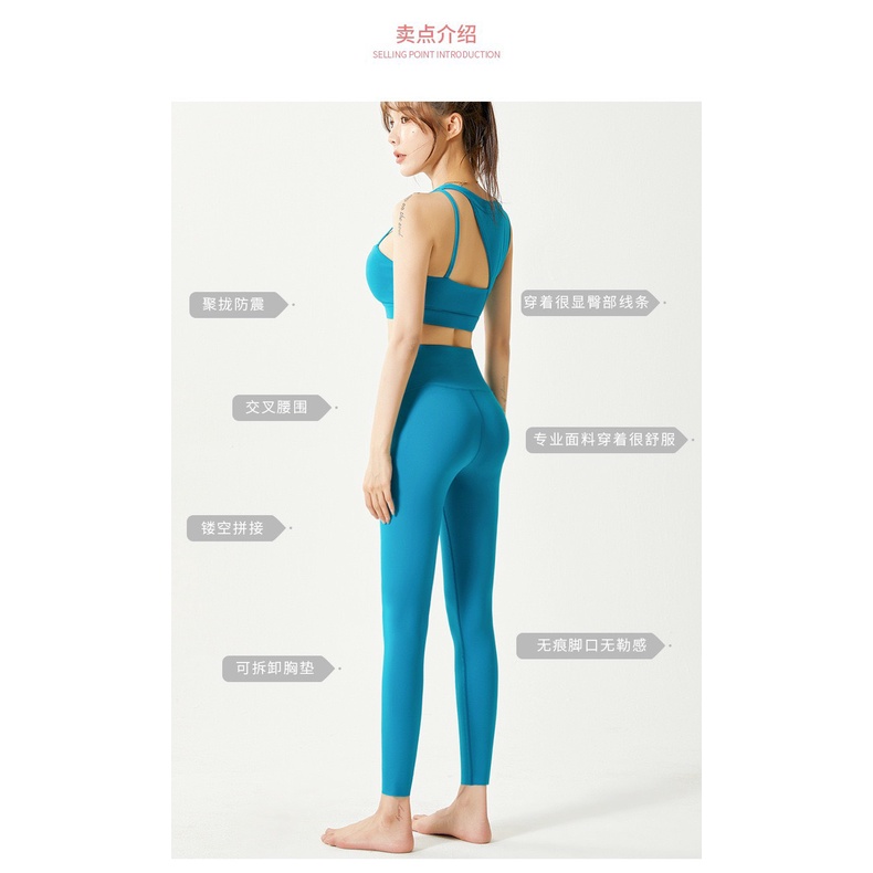 Bộ đồ tập gym, set bộ đồ thể thao, quần áo tập yoga aerobic nữ Siêu Co giãn Thoáng Mát 169