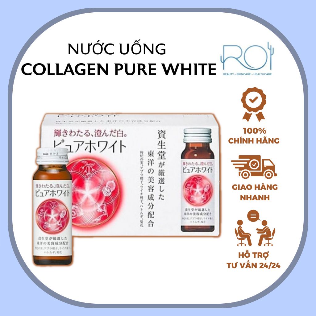 Nước Uống Collagen Trắng Sáng Da Pure White Nhật Bản