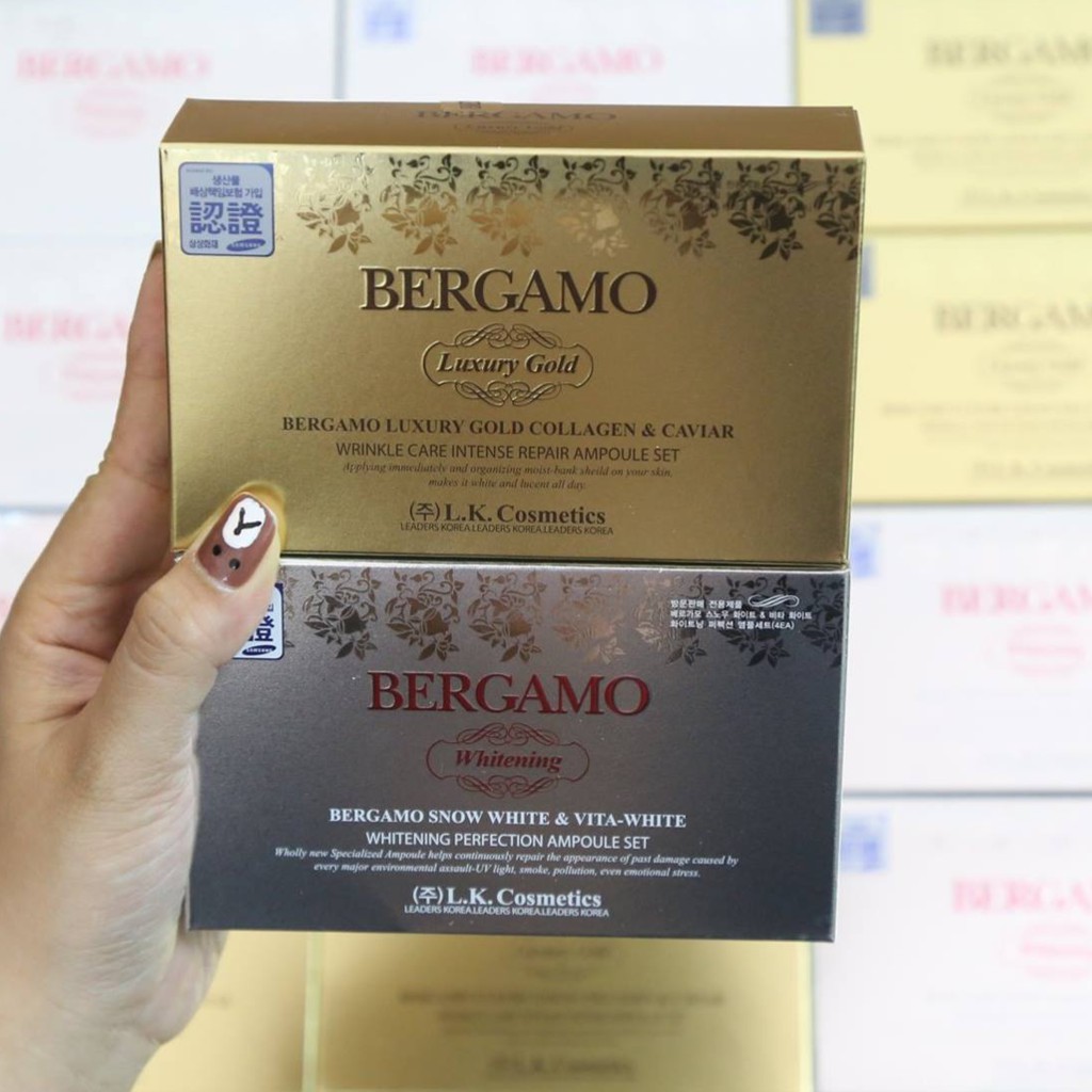 Set serum Bergamo Luxury Gold Collagen & Caviar