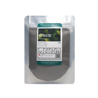 Bột than tre hoạt tính hữu cơ - Đánh răng trắng tự nhiên, loại bỏ mảng bám và cao răng 100gr