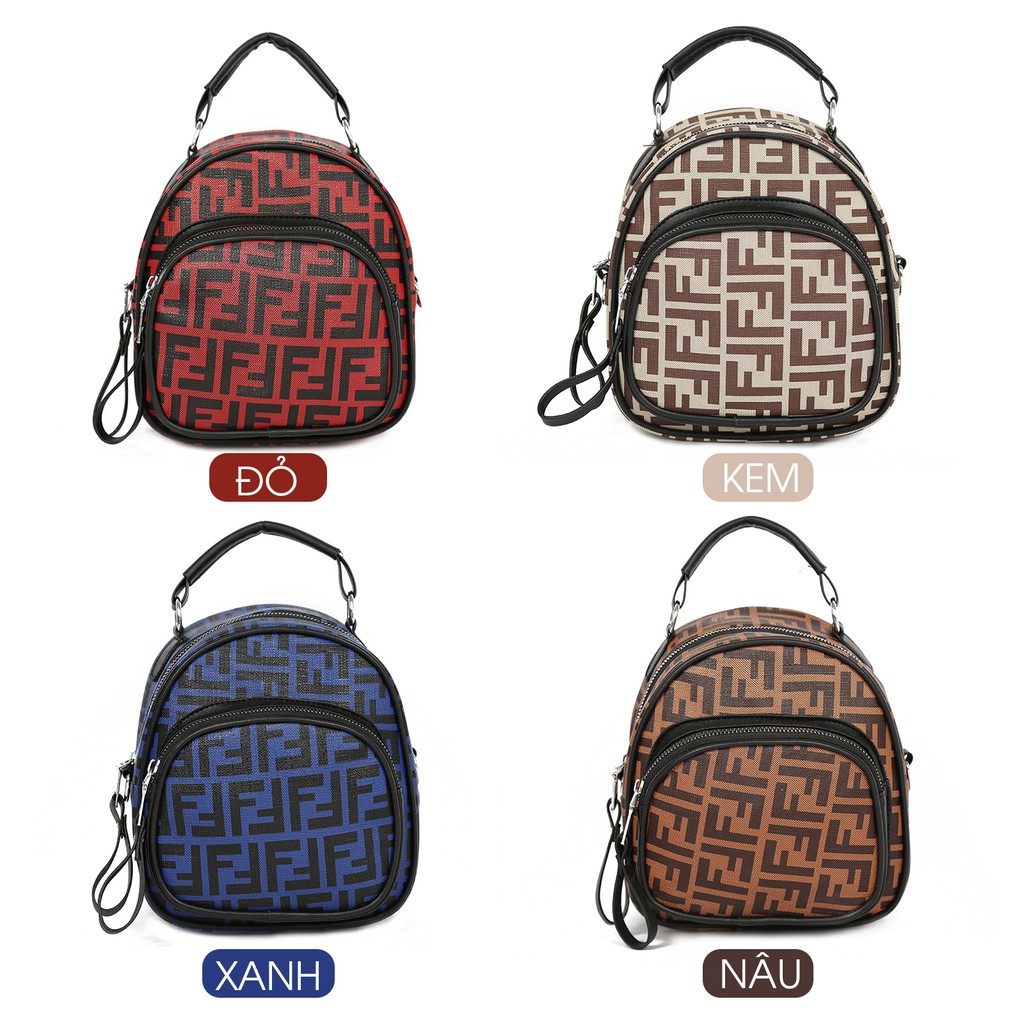 Balo Mini Cao Cấp Hoa Văn FANPINBAG Hottrend P987