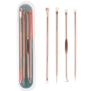 4 Cái / bộ Dụng Cụ Tẩy Mụn Đầu Đen Hút Bụi Dụng Cụ Hỗ trợ giảm mụn Hút Mụn Dụng Cụ Làm Sạch Mặt Lỗ Chân Lông Bụi