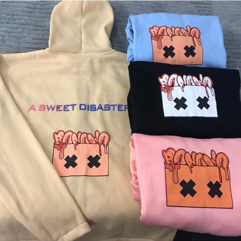 Áo khoác nỉ 2 chữ XX SWEET DISASTER C036 Ảnh thực tế shop tự chụp