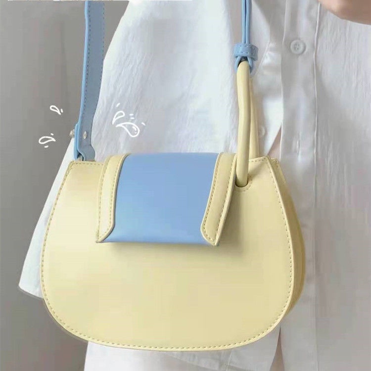 Túi Xách Đeo Vai Hình Yên Ngựa Ngăn Chứa Rộng Thời Trang Nữ