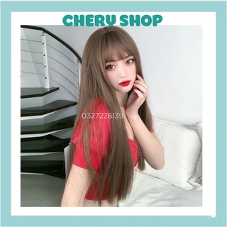 Tóc giả nguyên đầu thẳng 💄💄 FREESHIP 💄 Tóc giả nguyên đầu thẳng z7007
